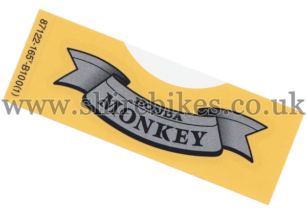 Honda Silver Tank Sticker suitable for use with Z50J 12V (Gold Limited)