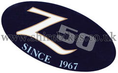 Honda Blue Side Cover Sticker suitable for use with Monkey Bike Motorcycles