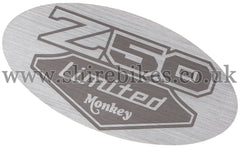 Honda Chrome Side Cover Sticker suitable for use with Monkey Bike Motorcycles