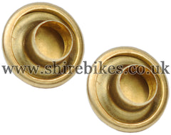 Honda Brass Rivets (Pair) for Leg Shield Badge suitable for use with C90E