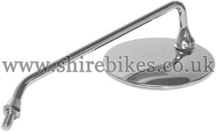 Honda Chrome Left Hand Mirror suitable for use with Dax 6V, Chaly 6V
