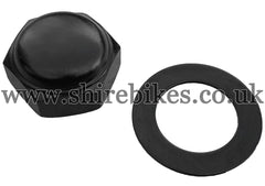 Honda Black Steering Stem Top Nut & Washer suitable for use with Z50J