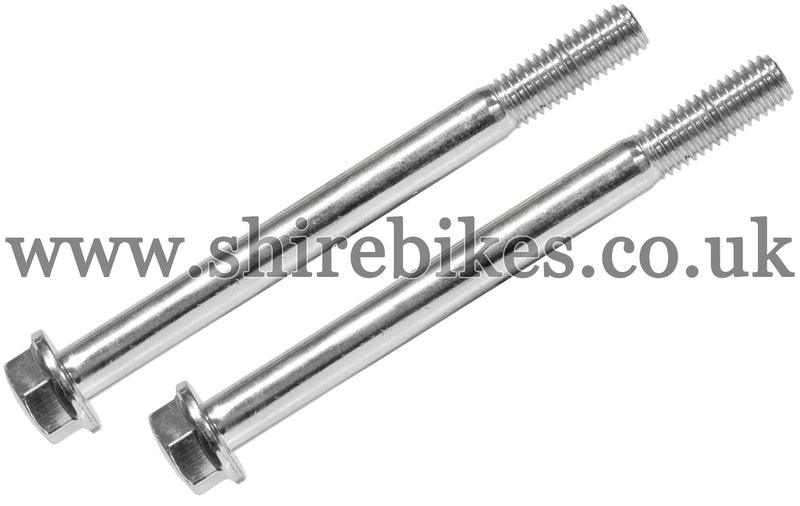 Honda Chrome Grab Bar/Rear Rack Bolts (Pair) suitable for use with Dax 12V