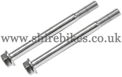 Honda Chrome Grab Bar/Rear Rack Bolts (Pair) suitable for use with Dax 12V