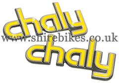 Honda Chaly Frame Badges (Pair) suitable for use with Chaly 6V
