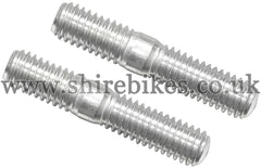 Honda Cylinder Head Exhaust Studs (Pair) suitable for use with CZ100, Z50M, Z50A, Z50J1, Z50R, Z50J, Dax 6V, Dax 12V, Chaly 6V, C90E