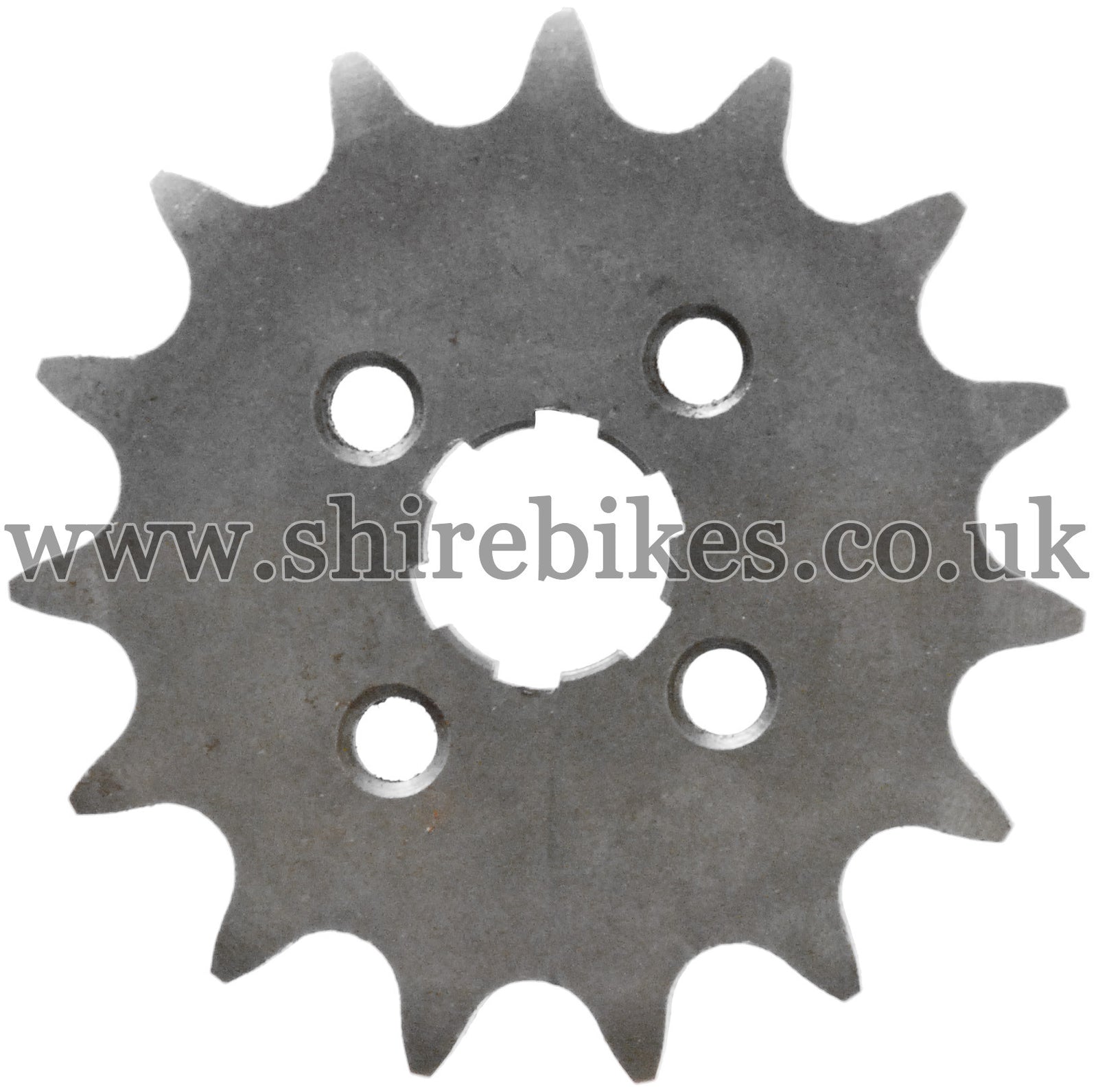 15T Front Sprocket suitable for use with CZ100, Z50M, Z50A, Z50J1, Z50R, Z50J, Dax 6V, Dax 12V, Chaly 6V, C90E
