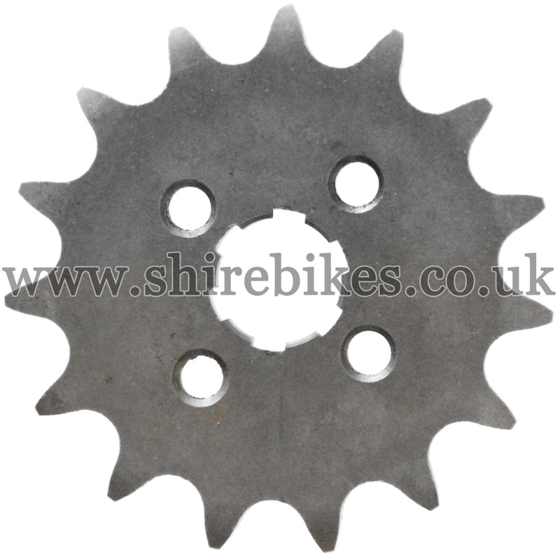 15T Front Sprocket suitable for use with CZ100, Z50M, Z50A, Z50J1, Z50R, Z50J 6V, Z50J 12V, Dax 6V, Dax 12V, Chaly 6V, C90E