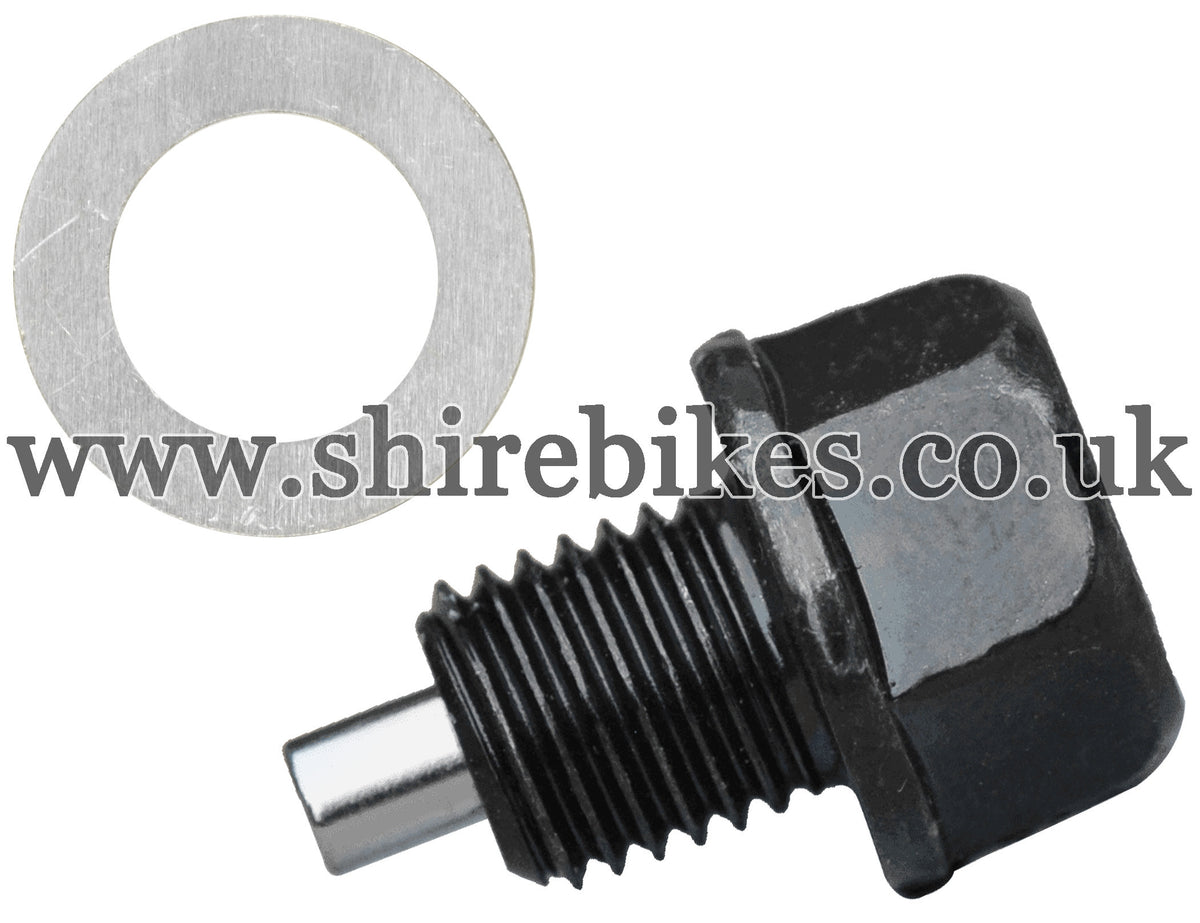TBPARTS Custom Magnetic Cleaning Oil Drain Plug & Washer suitable for us with CZ100, Z50M, Z50A, Z50R, Z50J1, Z50J, Dax 6V, Chaly 6V, Dax 12V, C90E
