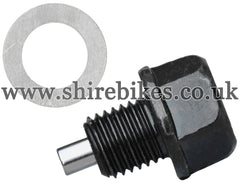 TBPARTS Custom Magnetic Cleaning Oil Drain Plug & Washer suitable for us with CZ100, Z50M, Z50A, Z50R, Z50J1, Z50J, Dax 6V, Chaly 6V, Dax 12V, C90E