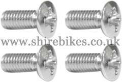 Honda Chrome Plated Tank Badge Screws (Set of 4) suitable for use with Z50M, Z50A