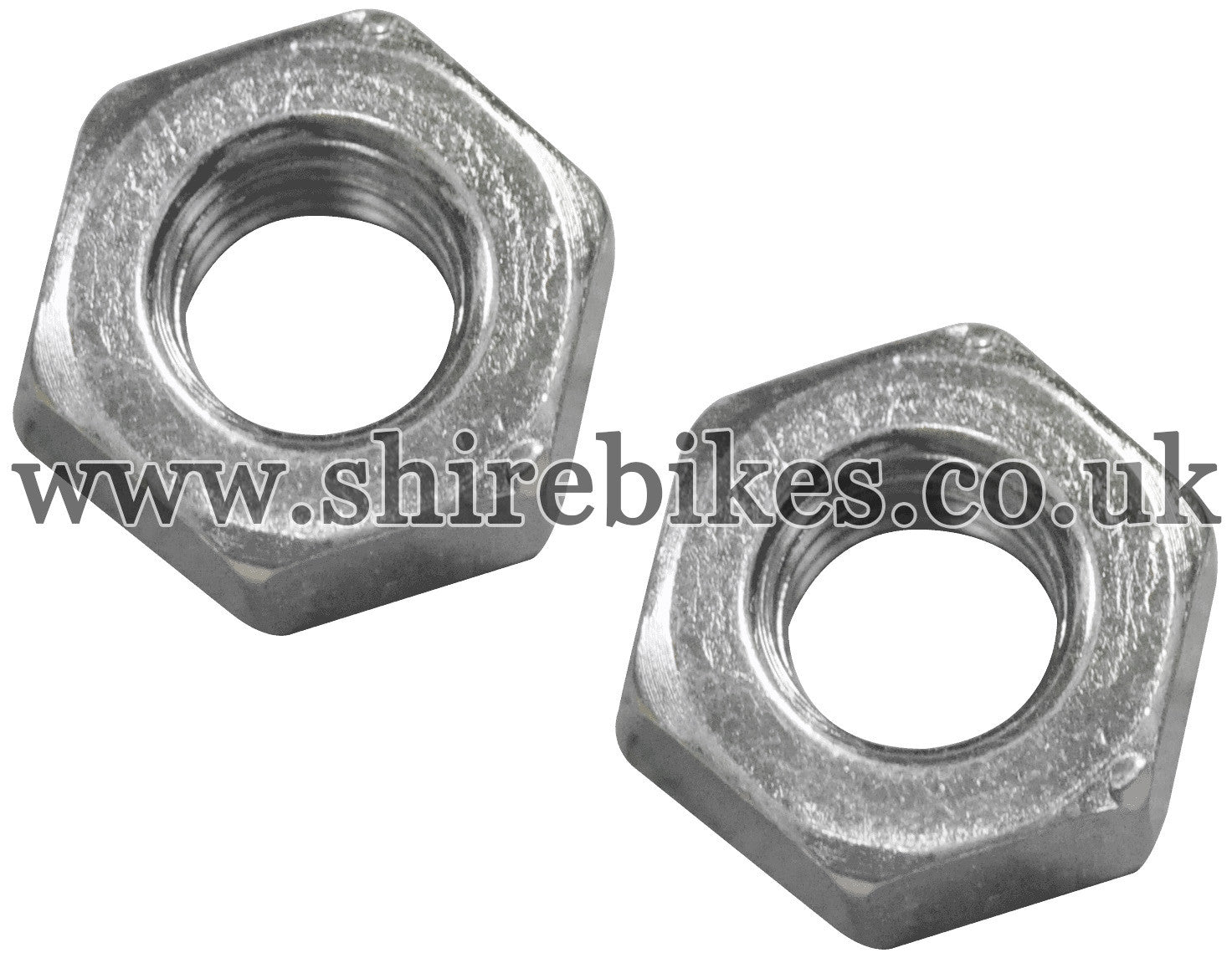 Honda Cylinder Head Exhaust Stud Nuts (Pair) suitable for use with CZ100, Z50M, Z50A, Z50J1, Z50R, Z50J, Dax 6V, Dax 12V, Chaly 6V, C90E