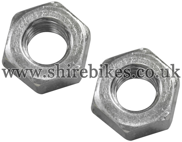 Honda Cylinder Head Exhaust Stud Nuts (Pair) suitable for use with CZ100, Z50M, Z50A, Z50J1, Z50R, Z50J, Dax 6V, Dax 12V, Chaly 6V, C90E