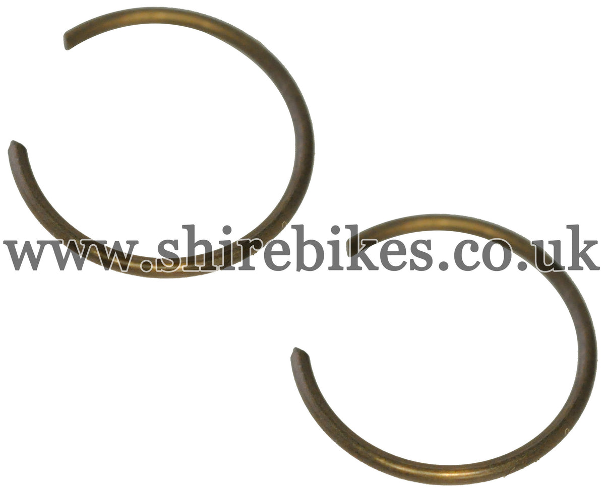 Honda Piston Circlips (Pair) suitable for use with CZ100, Z50A, Z50J1, Z50R, Z50J, Dax 6V, Dax 12V, Chaly 6V, C90E