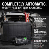 NOCO GENIUS5UK, 5-Amp Fully-Automatic Smart Charger, 6V and 12V Battery Charger, Battery Maintainer, and Battery Desulfator with Temperature Compensation
