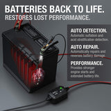 NOCO GENIUS5UK, 5-Amp Fully-Automatic Smart Charger, 6V and 12V Battery Charger, Battery Maintainer, and Battery Desulfator with Temperature Compensation