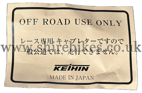 KEI-HIN 24mm PE24 Carburettor suitable for use with Monkey Bike Motorcycles