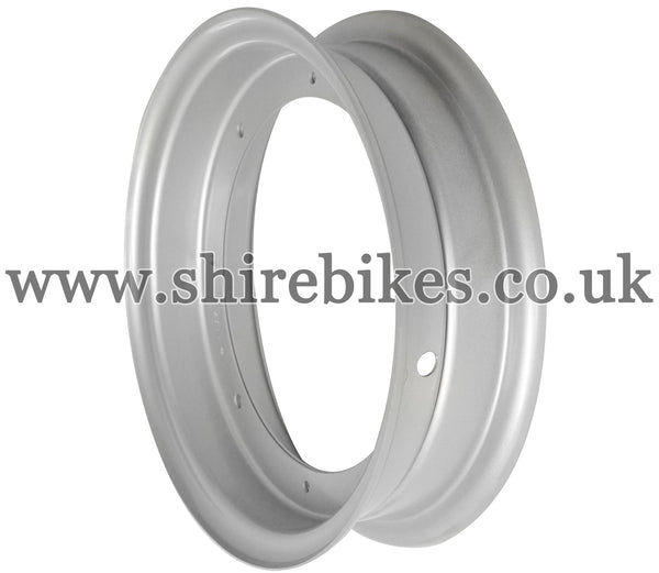 TBPARTS Reproduction 10 x 2.75 Metallic Silver Steel Wheel Rims suitable for use with Dax 6V, Dax 12V, Chaly 6V
