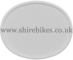 TBPARTS Reproduction White Number Plate suitable for use with Z50R