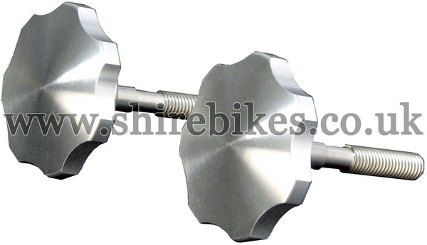 Takegawa Aluminium "CZ100 Style" Aluminium Handlebar Knobs (Pair) suitable for use with Dax 6V, Dax 12V, Z50J