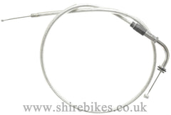 Kitaco +100mm Braided Throttle Cable suitable for use with Jincheng M50 & Zhen Hua SR50